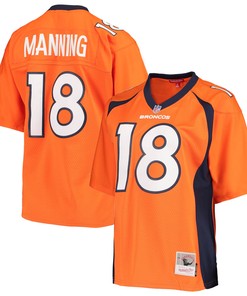 Peyton Manning Denver Broncos Mitchell & Ness Womens Legacy Replica Player Jersey - Orange Nfl - Robokeg