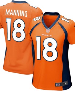 Peyton Manning Denver Broncos Womens Game Jersey - Orange Nfl - Robokeg