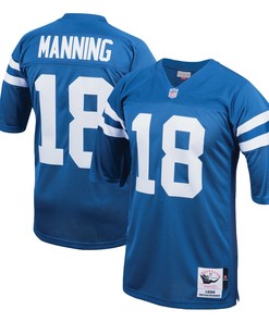 Peyton Manning Indianapolis Colts Mitchell And Ness 1998 Authentic Throwback Retired Player Jersey Royal Nfl - Robokeg