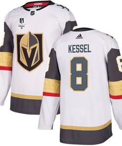 Phil Kessel 8 Vegas Golden Knights Stanley Cup 2023 Final Patch Away Breakaway Men Jersey - White - Robokeg