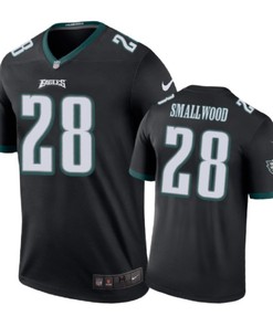 Philadelphia Eagles #28 Wendell Smallwood Nike Color Rush Black Jersey - Robokeg