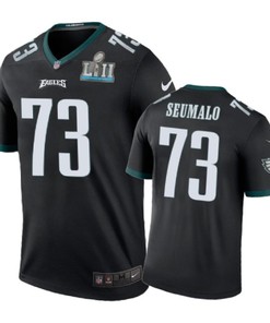 Philadelphia Eagles #73 Isaac Seumalo Nike Color Rush Black Jersey - Robokeg