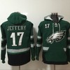 Philadelphia Eagles Alshon Jeffery #17 Nfl 2020 Dark Green Hoodie Jersey - Robokeg