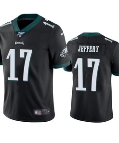 Philadelphia Eagles Alshon Jeffery Black 100th Season Vapor Limited Jersey - Robokeg