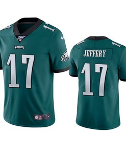 Philadelphia Eagles Alshon Jeffery Midnight Green 100th Season Vapor Limited Jersey - Robokeg