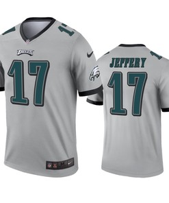 Philadelphia Eagles Alshon Jeffery Silver Inverted Legend Jersey - Robokeg