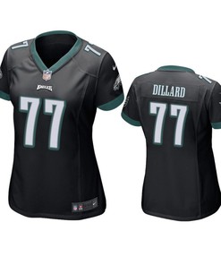 Philadelphia Eagles Andre Dillard 2019 Nfl Draft Black Game Womens Jersey - Robokeg