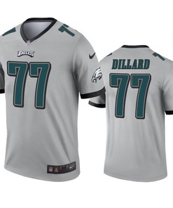 Philadelphia Eagles Andre Dillard Silver Inverted Legend Jersey - Robokeg