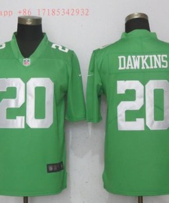 Philadelphia Eagles Brian Dawkins #20 2020 Nfl Green Jersey Jersey - Robokeg