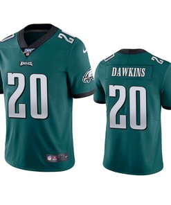 Philadelphia Eagles Brian Dawkins Midnight Green 100th Season Vapor Limited Jersey - Robokeg