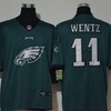 Philadelphia Eagles Carson Wentz #11 Nfl 2020 Aqua Green Jersey - Robokeg