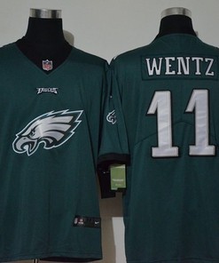 Philadelphia Eagles Carson Wentz #11 Nfl 2020 Aqua Green Jersey - Robokeg