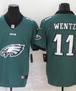 Philadelphia Eagles Carson Wentz #11 Nfl 2020 Pine Green Jersey - Robokeg