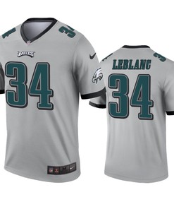 Philadelphia Eagles Crevon Leblanc Silver Inverted Legend Jersey - Robokeg