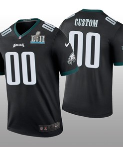 Philadelphia Eagles # Custom Nike Color Rush Black Jersey - Robokeg