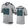 Philadelphia Eagles Custom Silver Inverted Legend Jersey - Robokeg