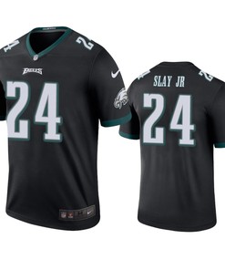 Philadelphia Eagles Darius Slay Black Color Rush Legend Jersey - Robokeg