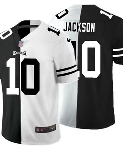 Philadelphia Eagles Desean Jackson #10 Nfl 2020 Black And White Jersey - Robokeg