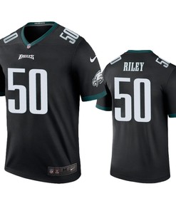 Philadelphia Eagles Duke Riley Black Color Rush Legend Jersey - Robokeg