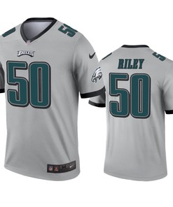 Philadelphia Eagles Duke Riley Silver Inverted Legend Jersey - Robokeg