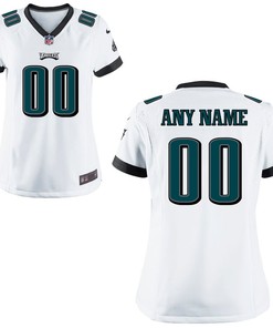 Philadelphia Eagles Fanatics Branded Womens Replica Game Jersey - White - Robokeg