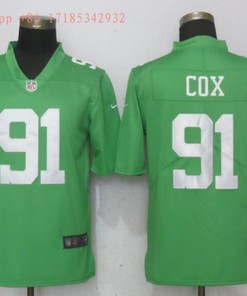 Philadelphia Eagles Fletcher Cox #91 2020 Nfl Green Jersey Jersey - Robokeg