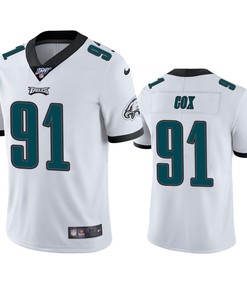 Philadelphia Eagles Fletcher Cox White 100th Season Vapor Limited Jersey - Robokeg