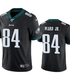 Philadelphia Eagles Greg Ward Jr. Black 100th Season Vapor Limited Jersey - Robokeg