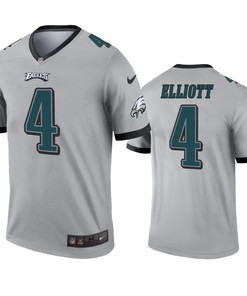 Philadelphia Eagles Jake Elliott Silver Inverted Legend Jersey - Robokeg