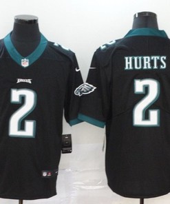 Philadelphia Eagles Jalen Hurts #2 Nfl 2020 Black Jersey - Robokeg