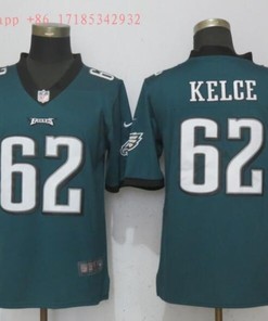 Philadelphia Eagles Jason Kelce #62 2020 Nfl Blue Jersey Jersey - Robokeg