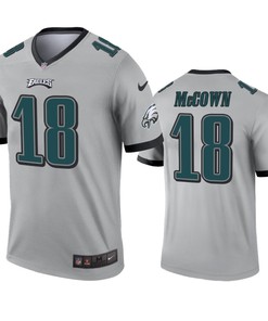 Philadelphia Eagles Josh Mccown Silver Inverted Legend Jersey - Robokeg
