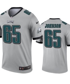 Philadelphia Eagles Lane Johnson Silver Inverted Legend Jersey - Robokeg