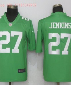 Philadelphia Eagles Malcolm Jenkins #27 2020 Nfl Green Jersey Jersey - Robokeg