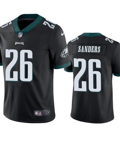 Philadelphia Eagles Miles Sanders 2019 Nfl Draft Black Vapor Limited Jersey - Robokeg