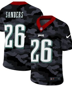 Philadelphia Eagles Miles Sanders #26 Nfl 2020 Camo Black Jersey - Robokeg
