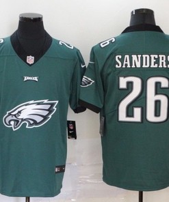 Philadelphia Eagles Miles Sanders #26 Nfl 2020 Teal Green Jersey - Robokeg