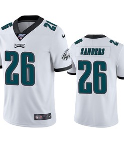 Philadelphia Eagles Miles Sanders White 100th Season Vapor Limited Jersey - Robokeg