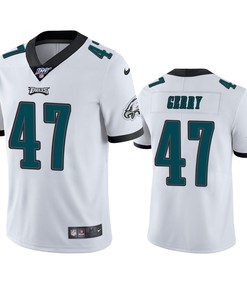 Philadelphia Eagles Nathan Gerry White 100th Season Vapor Limited Jersey - Robokeg