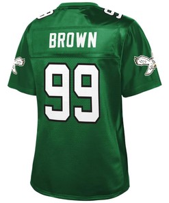 Philadelphia Eagles Nfl Pro Line Womens Retired Player Jersey - Kelly Green - Robokeg