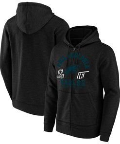Philadelphia Eagles Nfl X Darius Rucker Collection By Slub Full-zip Hoodie - Black - Robokeg