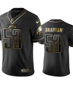 Philadelphia Eagles Nigel Bradham Black Golden Edition 2019 Vapor Untouchable Limited Jersey - Mens - Robokeg