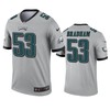 Philadelphia Eagles Nigel Bradham Silver Inverted Legend Jersey - Robokeg