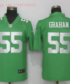 Philadelphia Eagles On Graham #55 2020 Nfl Green Jersey Jersey - Robokeg