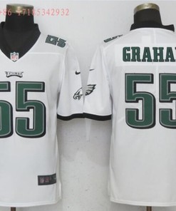 Philadelphia Eagles On Graham #55 2020 Nfl White Jersey Jersey - Robokeg