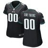 Philadelphia Eagles Womens Alternate Custom Game Jersey Black Custom Jerseys Nfl - Robokeg