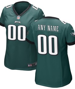 Philadelphia Eagles Womens Custom Game Jersey Midnight Green Custom Jerseys Nfl - Robokeg