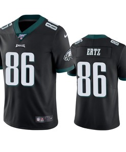 Philadelphia Eagles Zach Ertz Black 100th Season Vapor Limited Jersey - Robokeg
