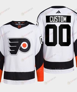 Philadelphia Flyers 2022 Reverse Retro 2.0 Custom 00 White Primegreen Jersey Men's - Robokeg