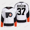 Philadelphia Flyers 2022 Reverse Retro 2.0 Louie Belpedio 37 White Primegreen Jersey Men's - Robokeg